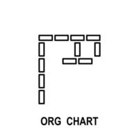 Organizational chart vector icon
