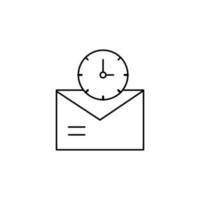 Email, clock, sms, send vector icon