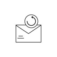 Update, message, envelope vector icon