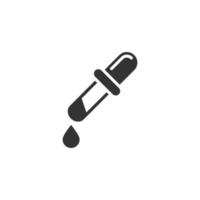 Pipette, paint vector icon