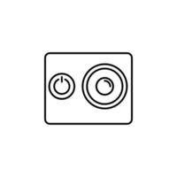 Gadget, action camera vector icon