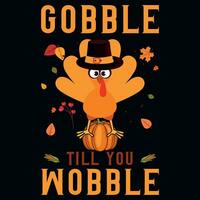 Thanksgiving tshirt design vector