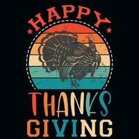 Thanksgiving tshirt design vector