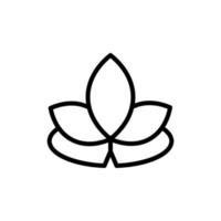 Lotus alternative medicine vector icon