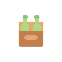 Beer box, beers vector icon