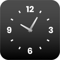 Modern gradient wall clock icon png