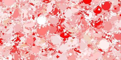 Light Red vector pattern with polygonal shapes.