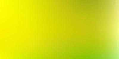 Fondo de desenfoque abstracto de vector verde claro, amarillo.