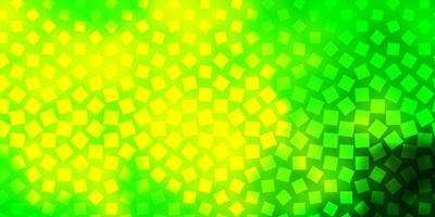 Light Green, Yellow vector background with rectangles.