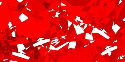 Light Red vector backdrop with triangles, lines.