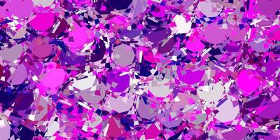 diseño vectorial de color violeta claro, rosa con formas triangulares. vector