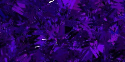 Dark Purple, Pink vector texture with random triangles.