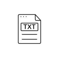 File, document, TXT vector icon