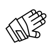 Goalkeeper glove, football vector icon