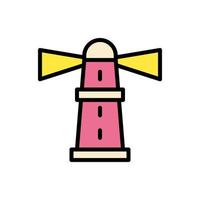 Lighthouse, building vector icon