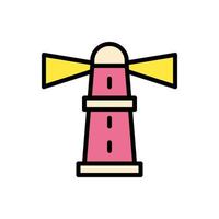 Lighthouse, building vector icon