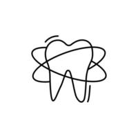 Protection tooth vector icon