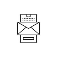 Smartphone mail vector icon