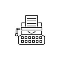 Typewriter vector icon