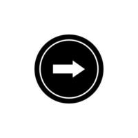 arrow, right, navigation, sign vector icon