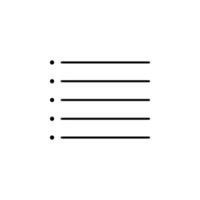 format, list, text vector icon