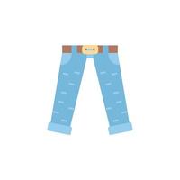 Jeans color vector icon