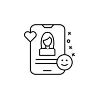 Add friend smartphone girl vector icon