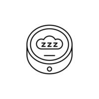 Gadget, device, sleep vector icon