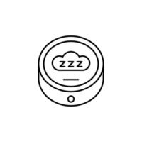 Gadget, device, sleep vector icon