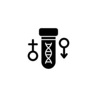 DNA, analysis, gynecology vector icon