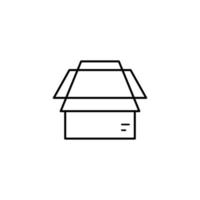 Box opened vector icon