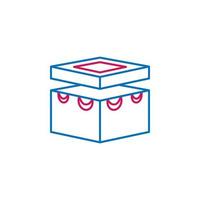 Islam, Kaaba Mecca 2 colored line vector icon