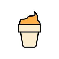 Ice cream, eat vector icon