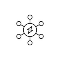 Power, energy vector icon