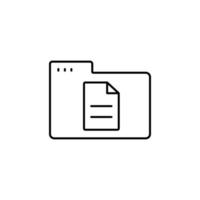 Folder file vector icon