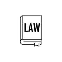 Law vector icon