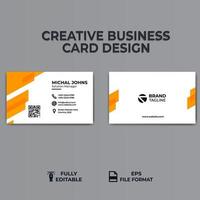 creative colorful business card design template vector