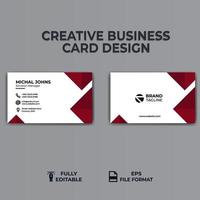 creative colorful business card design template vector