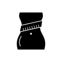 Body diet meter vector icon