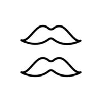 Mustache vector icon