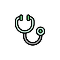 Stethoscope alternative medicine vector icon