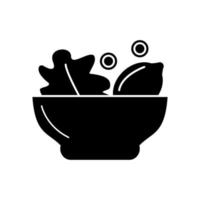 Lemon salad vector icon