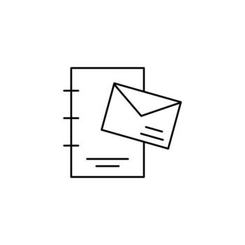 Document, email, message vector icon