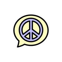 cuadro, paz vector icono