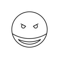 Evil Smile, emotions vector icon