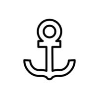 Anchor, summer vector icon