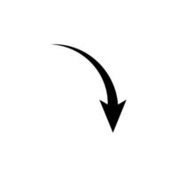 arrow, down, navigation vector icon