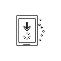 Loading video smartphone vector icon