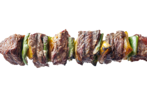 Delicious meat skewer png