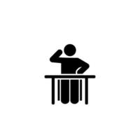 Think sit man vector icon